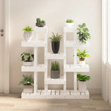 vidaXL Plantenstandaard 85x25x109,5 cm massief grenenhout