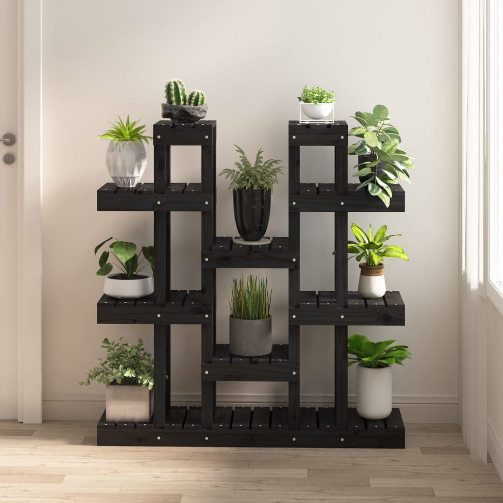 vidaXL Plantenstandaard 85x25x109,5 cm massief grenenhout