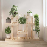 vidaXL Plantenstandaard 85x25x109,5 cm massief grenenhout