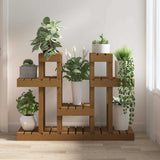 vidaXL Plantenstandaard 85x25x109,5 cm massief grenenhout