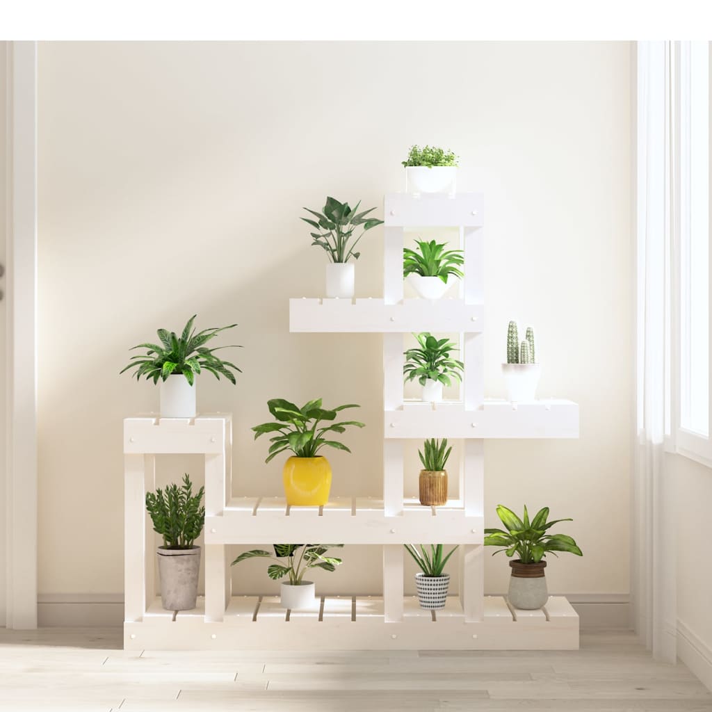 vidaXL Plantenstandaard 85x25x109,5 cm massief grenenhout