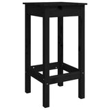 vidaXL Bar Stools 2 pcs 40x40x78 cm Solid Pinewood Black