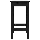 vidaXL Bar Stools 2 pcs 40x40x78 cm Solid Pinewood Black