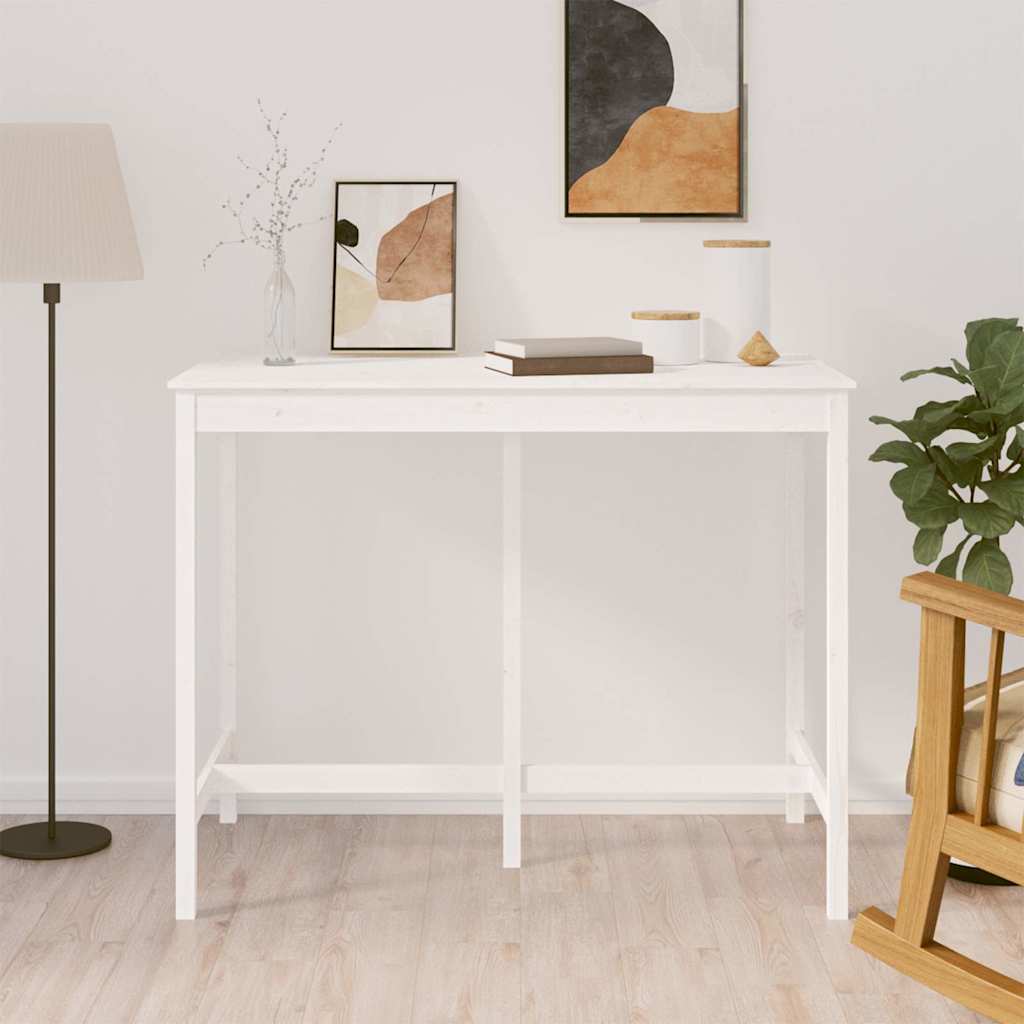vidaXL Bar Table 140x80x110 cm Solid Pinewood