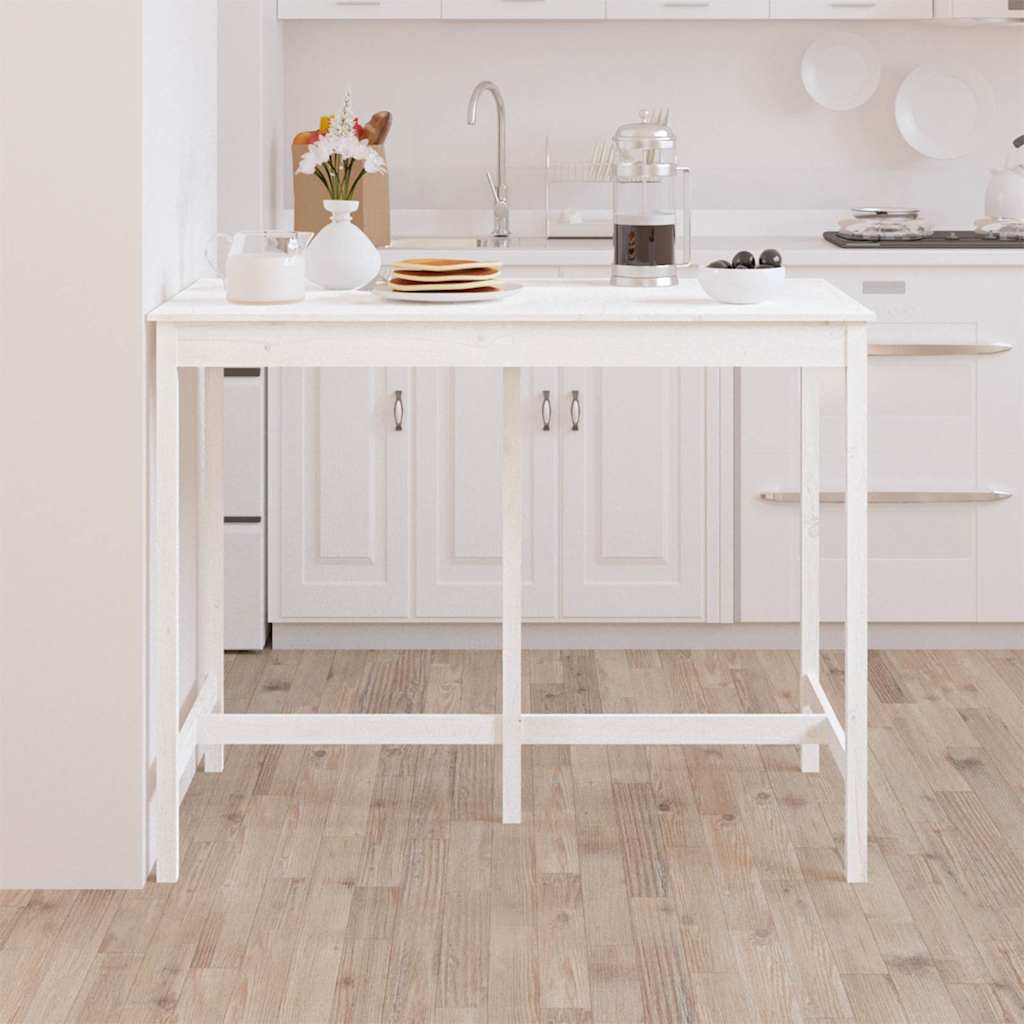 vidaXL Bar Table 140x80x110 cm Solid Pinewood
