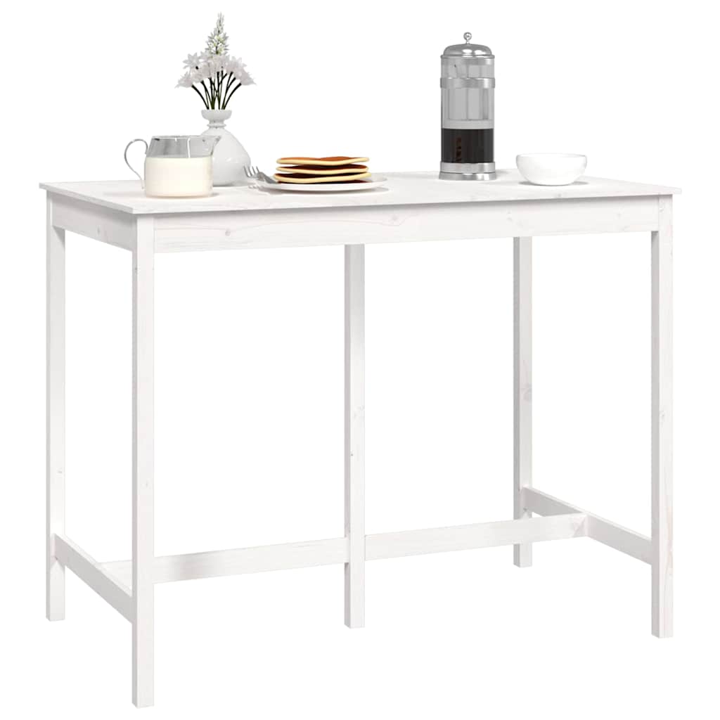 vidaXL Bar Table 140x80x110 cm Solid Pinewood