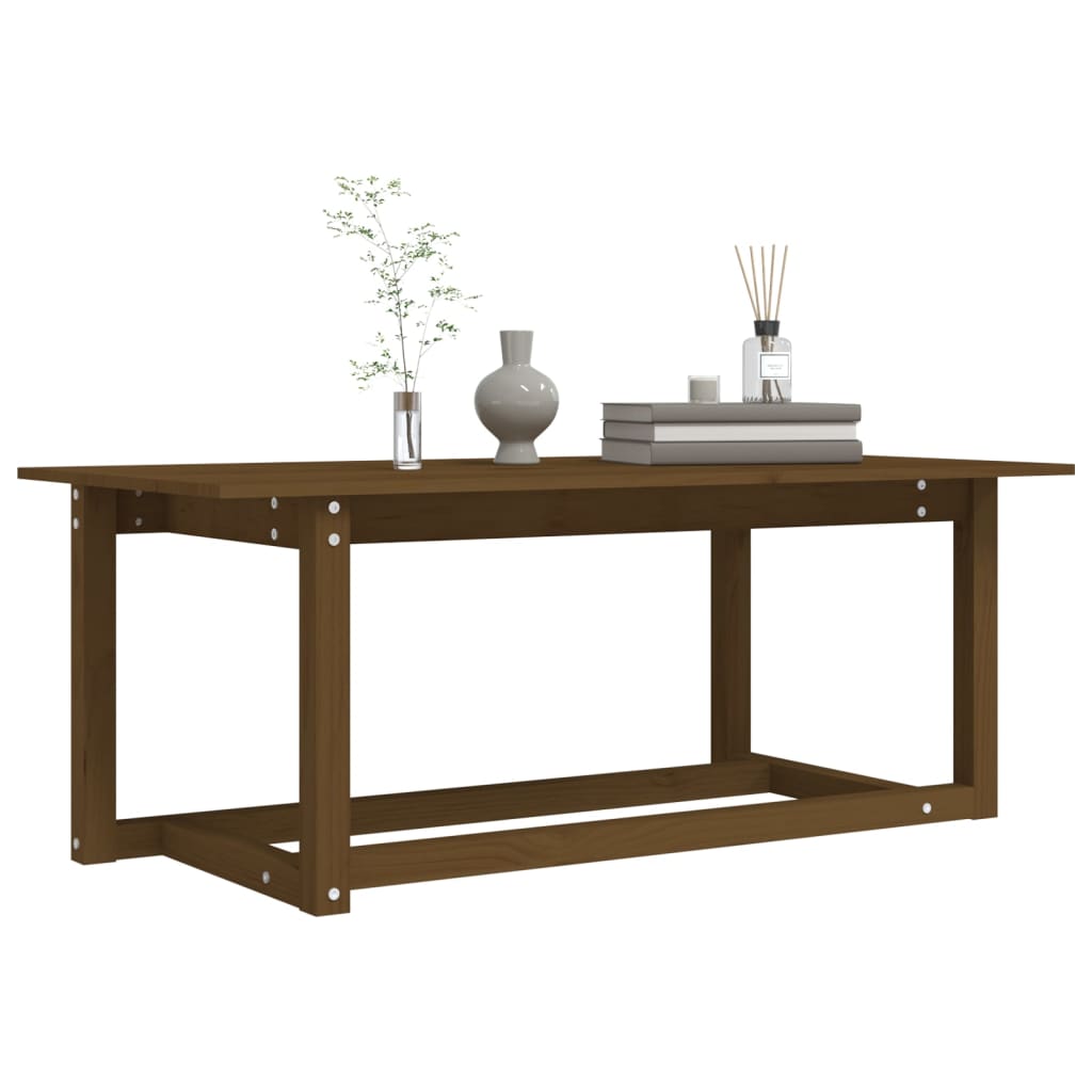 vidaXL Salontafel 110x55x45 cm massief grenenhout