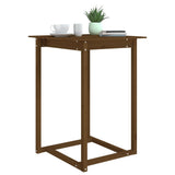 vidaXL Bartafel 60x60x110 cm massief grenenhout grijs