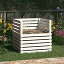 vidaXL Compostbak 80x80x78 cm massief grenenhout