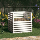 vidaXL Compostbak 80x80x78 cm massief grenenhout