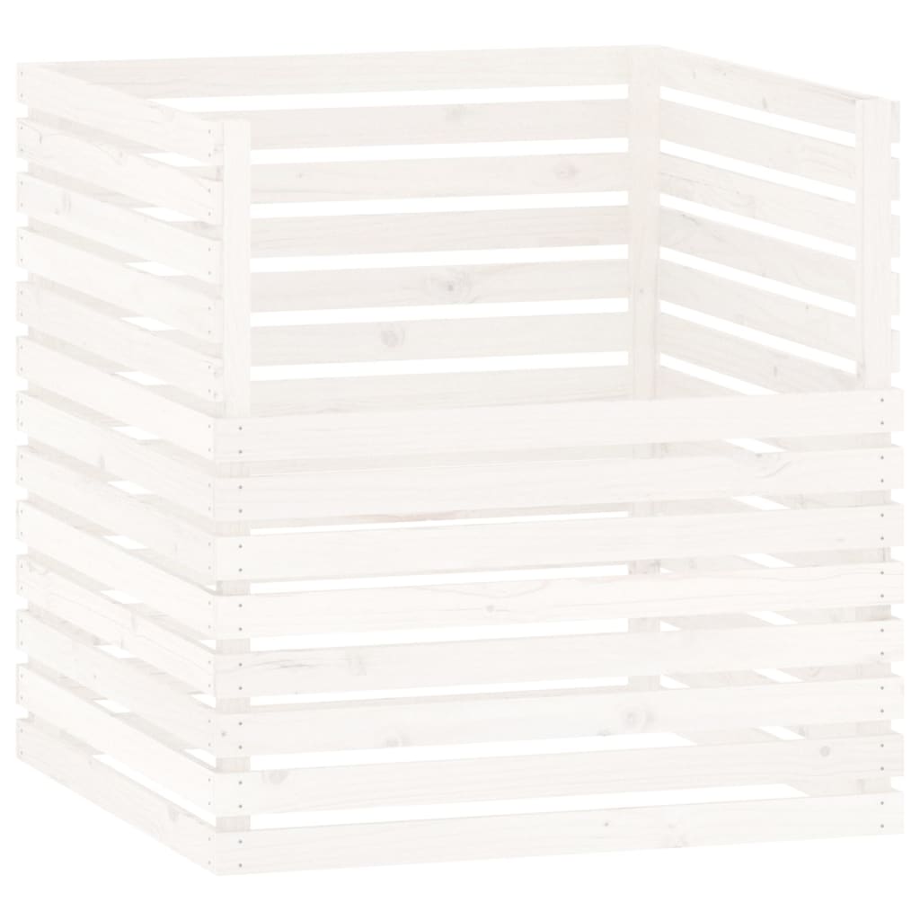 vidaXL Compostbak 80x80x78 cm massief grenenhout