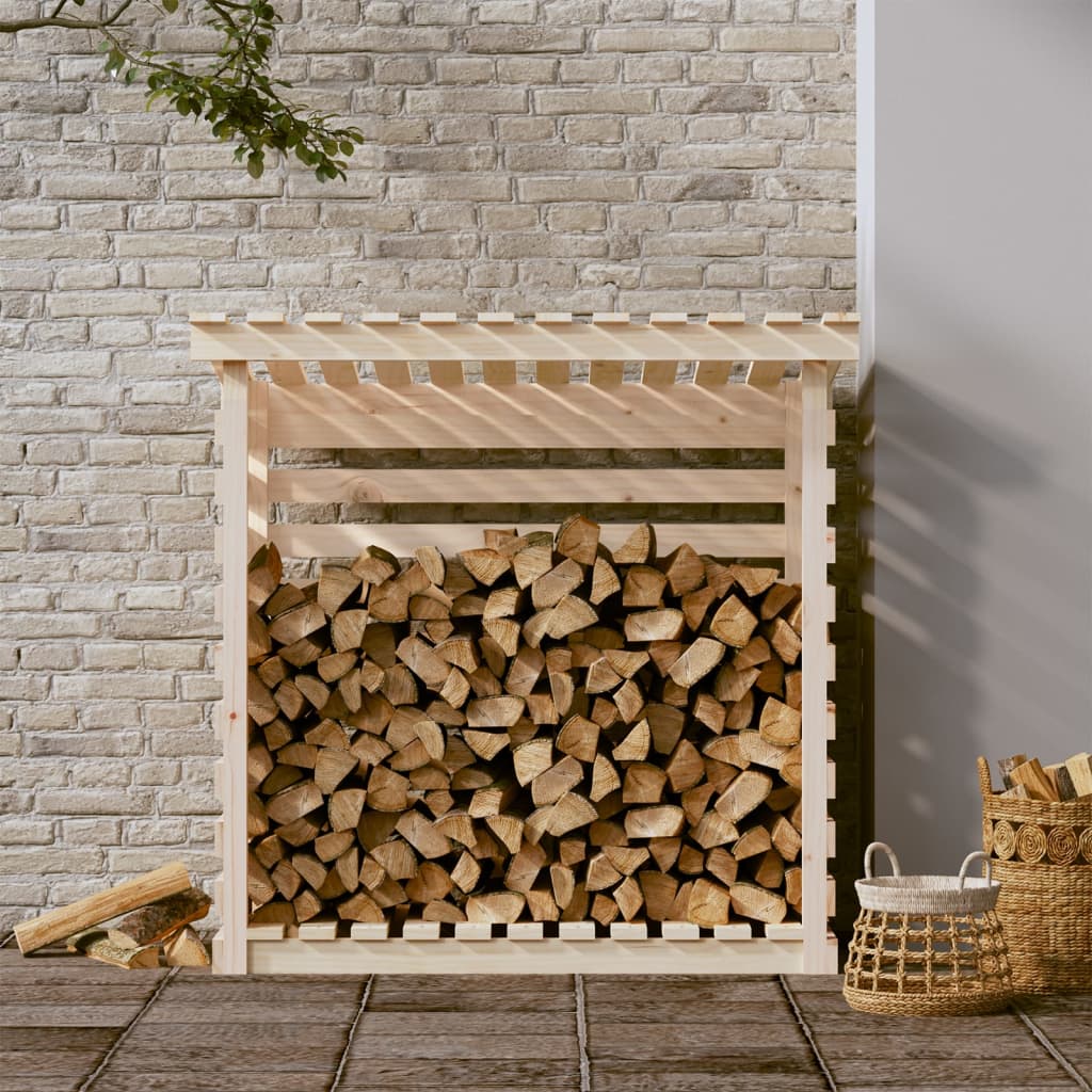 vidaXL Haardhoutrek 108x73x108 cm massief grenenhout