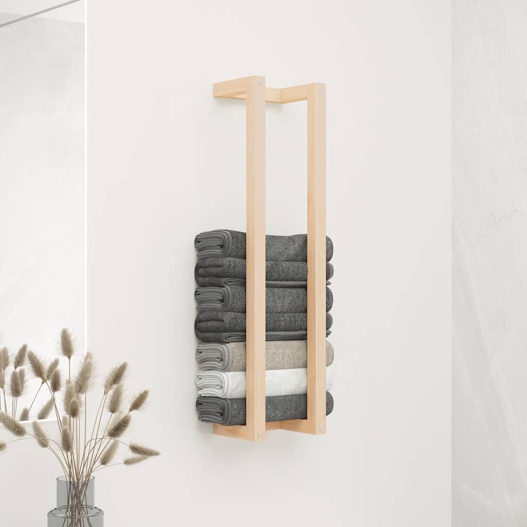 vidaXL Handdoekenrek 23x18x60 cm massief grenenhout