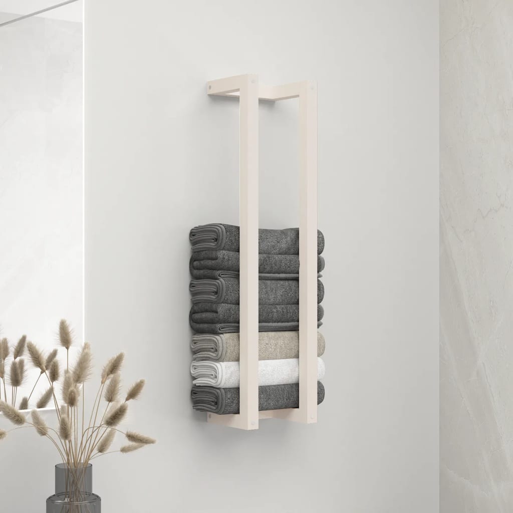 vidaXL Handdoekenrek 23x18x60 cm massief grenenhout