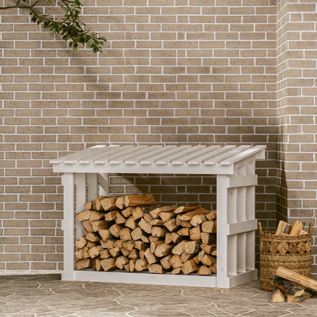 vidaXL Haardhoutrek 108x64,5x109 cm massief grenenhout