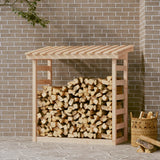 vidaXL Haardhoutrek 108x64,5x110 cm massief grenenhout