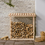 vidaXL Haardhoutrek 108x64,5x110 cm massief grenenhout
