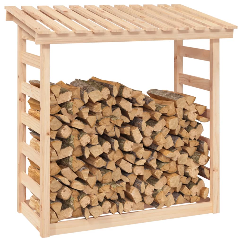 vidaXL Haardhoutrek 108x64,5x110 cm massief grenenhout