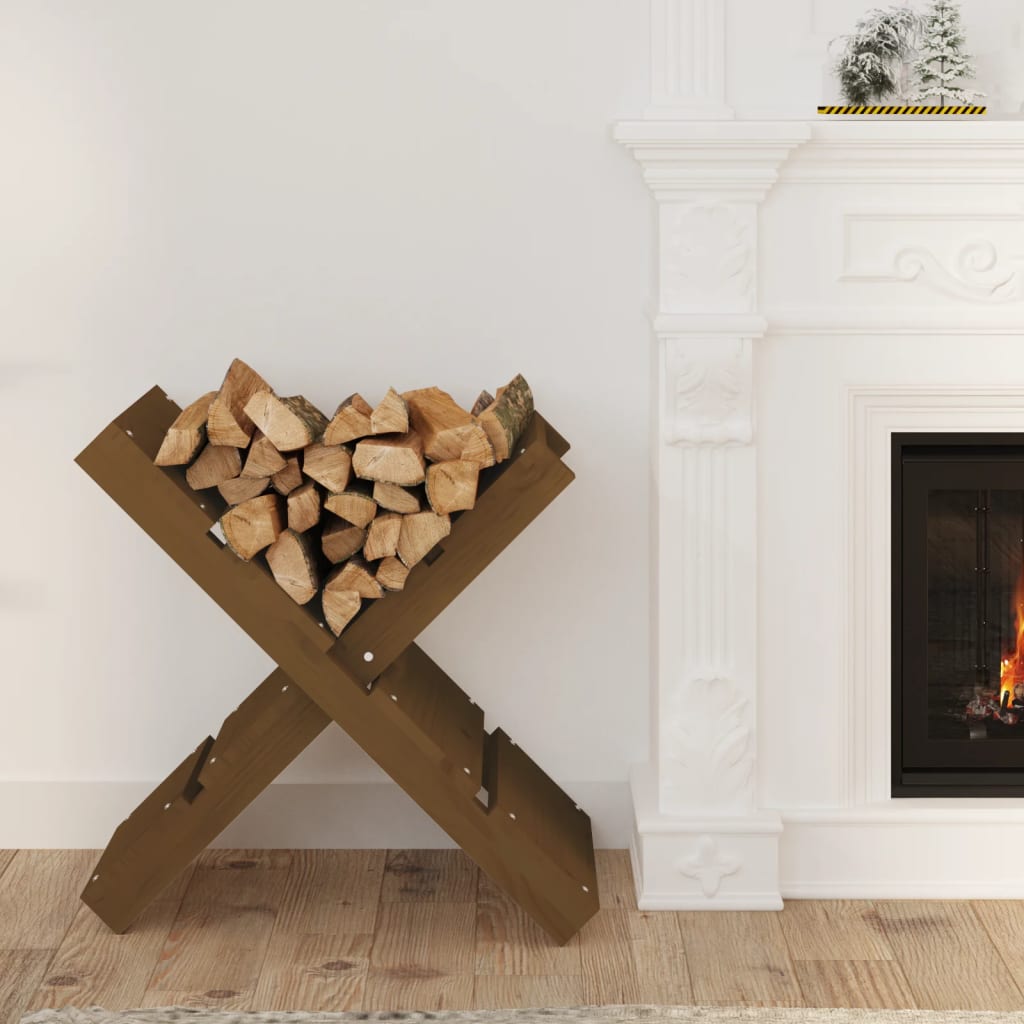 vidaXL Log Holder 47x39.5x48 cm Solid Pinewood