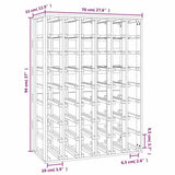 vidaXL Wijnrek 58,5x33x60,5 cm massief grenenhout