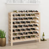 vidaXL Wine Rack 109.5x30x107.5 cm Solid Pine Wood