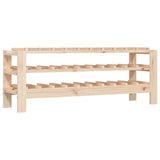 vidaXL Wine Rack 109.5x30x107.5 cm Solid Pine Wood