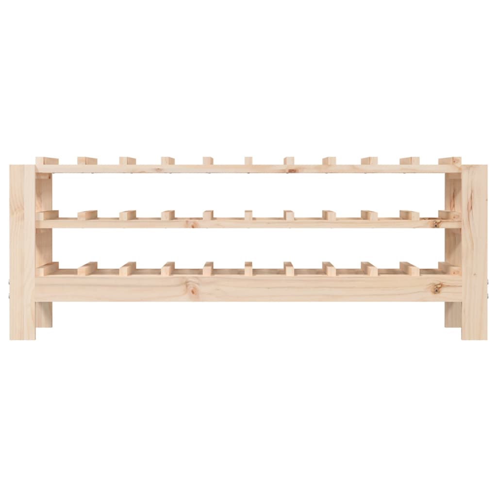 vidaXL Wine Rack 109.5x30x107.5 cm Solid Pine Wood
