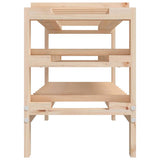vidaXL Wine Rack 109.5x30x107.5 cm Solid Pine Wood
