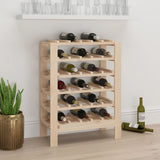vidaXL Wine Rack 109.5x30x107.5 cm Solid Pine Wood