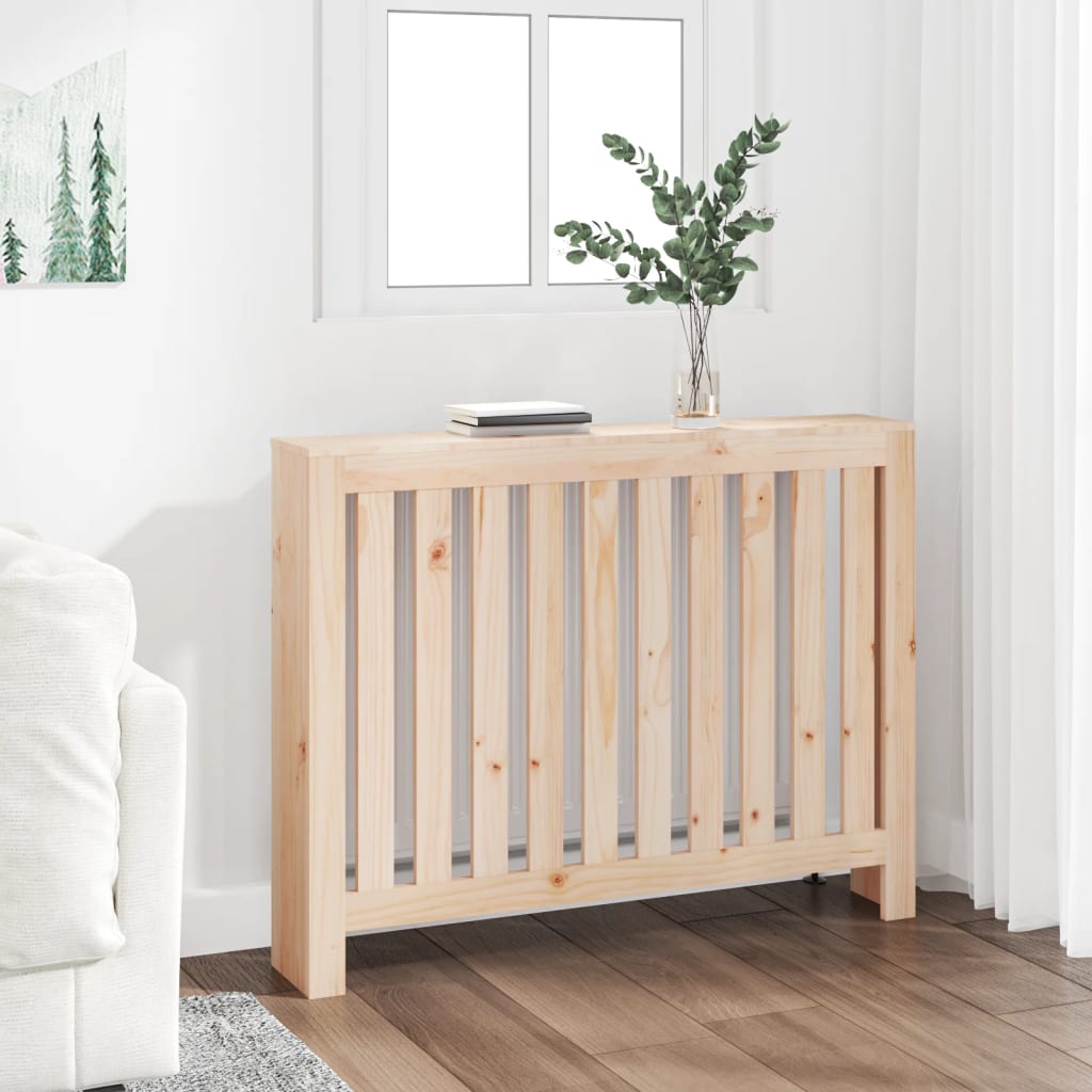 vidaXL Radiatorombouw 169x19x84 cm massief grenenhout grijs