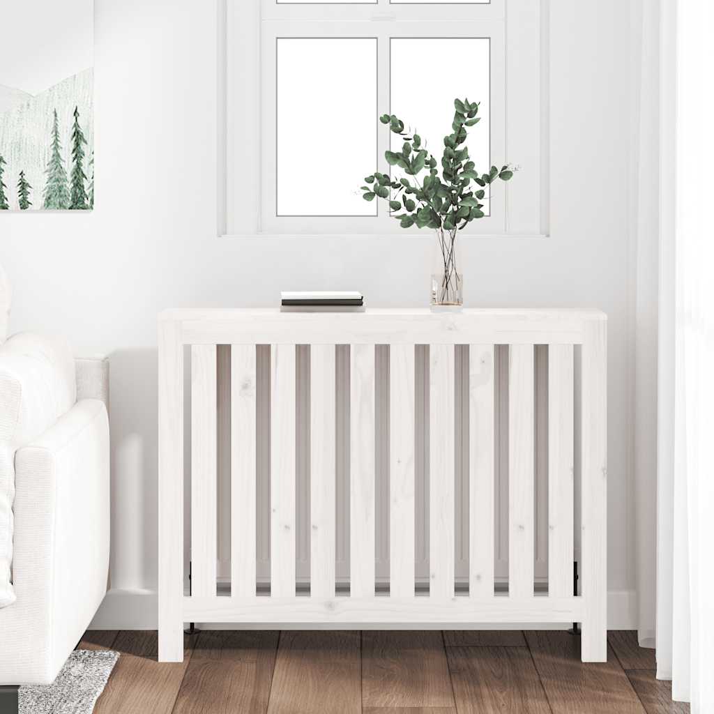 vidaXL Radiatorombouw 169x19x84 cm massief grenenhout grijs