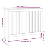 vidaXL Radiatorombouw 169x19x84 cm massief grenenhout grijs