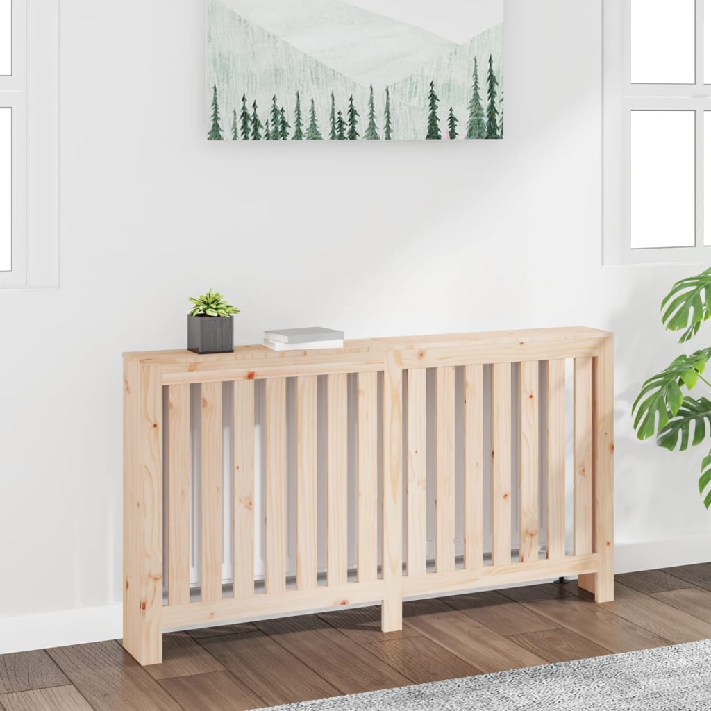 vidaXL Radiatorombouw 169x19x84 cm massief grenenhout grijs