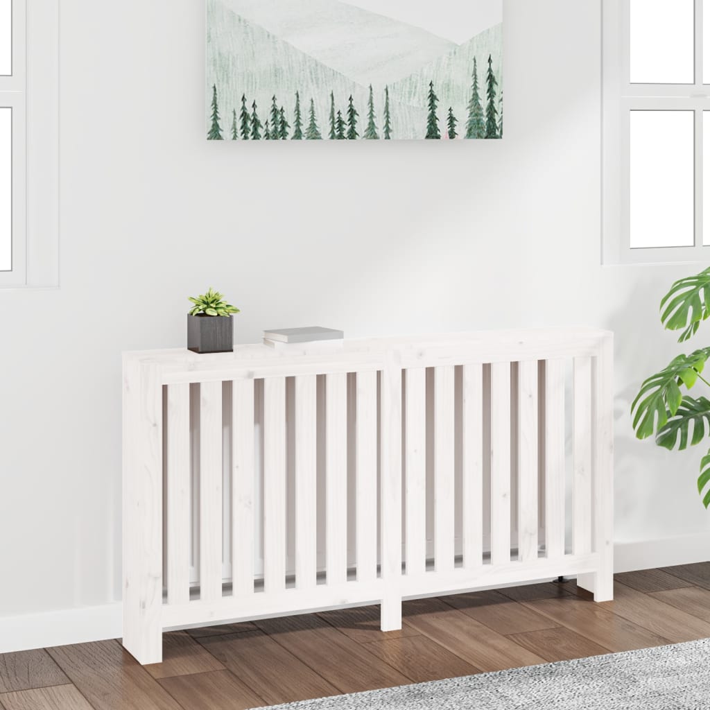 vidaXL Radiatorombouw 169x19x84 cm massief grenenhout grijs