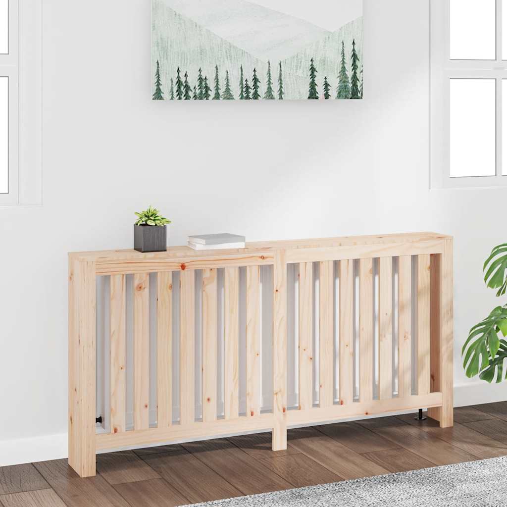 vidaXL Radiatorombouw 169x19x84 cm massief grenenhout grijs