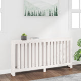 vidaXL Radiatorombouw 169x19x84 cm massief grenenhout grijs