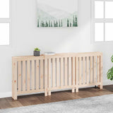 vidaXL Radiatorombouw 169x19x84 cm massief grenenhout grijs