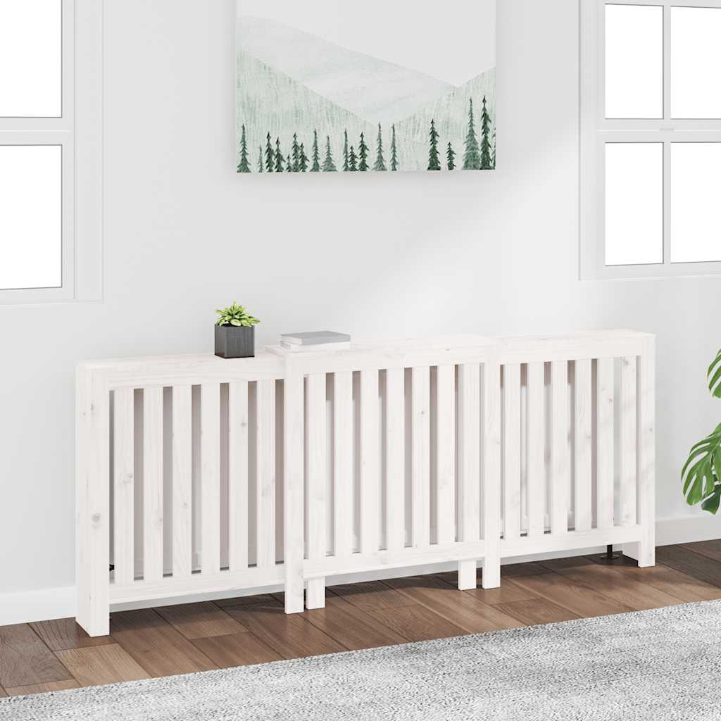 vidaXL Radiatorombouw 169x19x84 cm massief grenenhout grijs