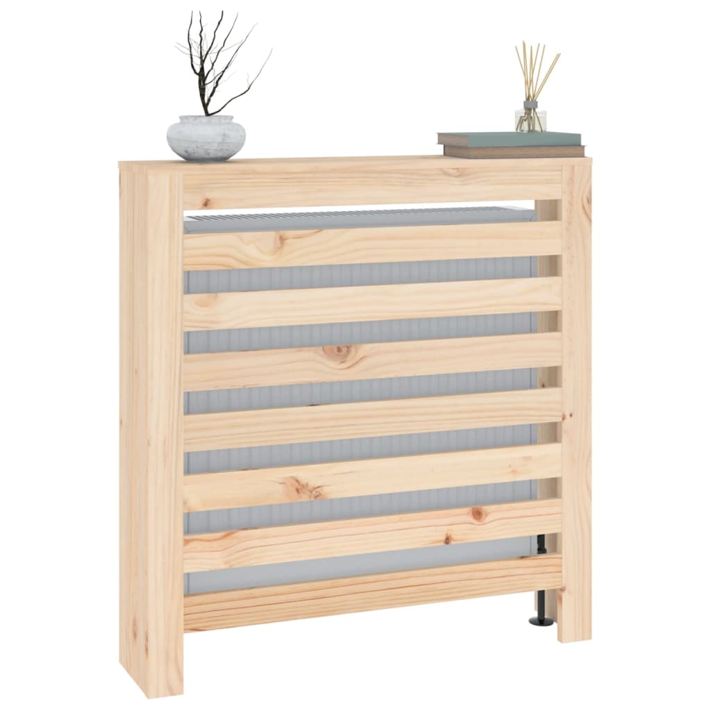 vidaXL Radiator Cover 79.5x19x84 cm Solid Pine Wood