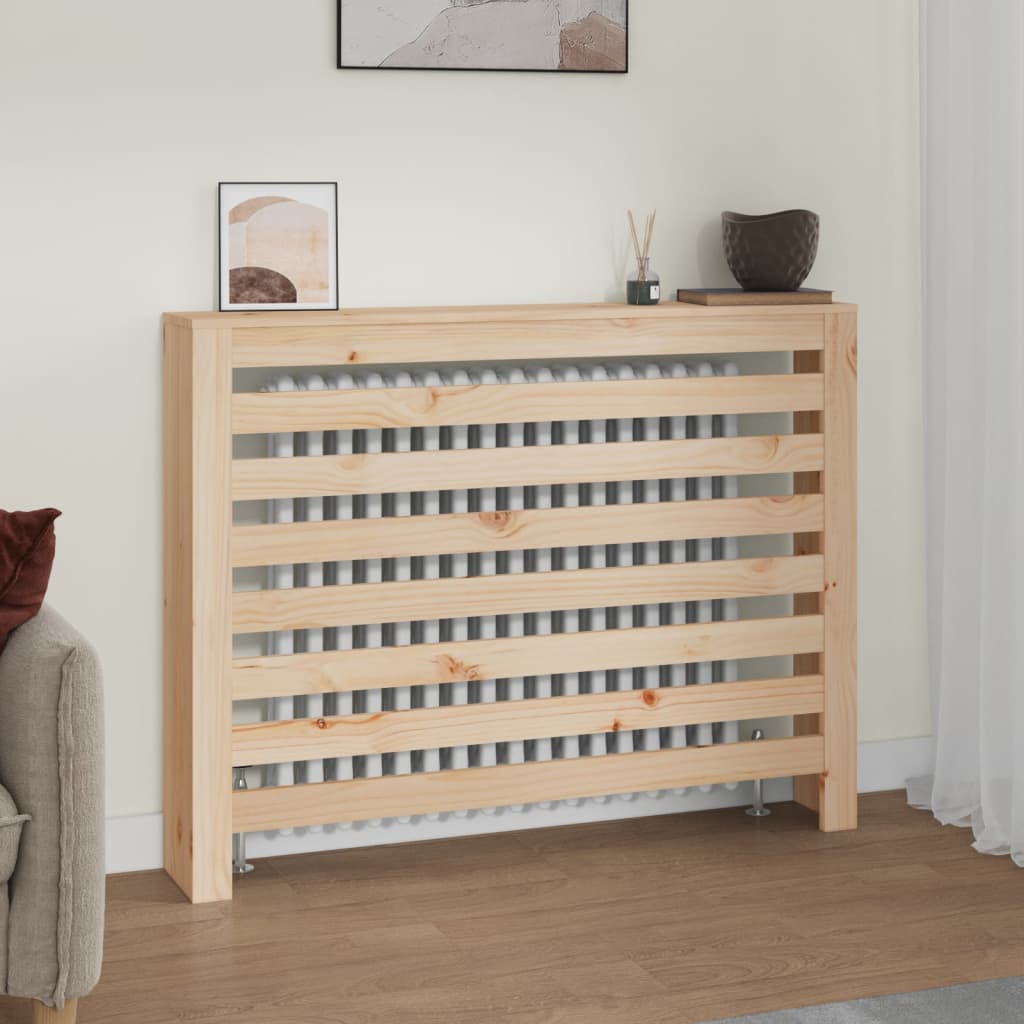 vidaXL Radiator Cover 79.5x19x84 cm Solid Pine Wood