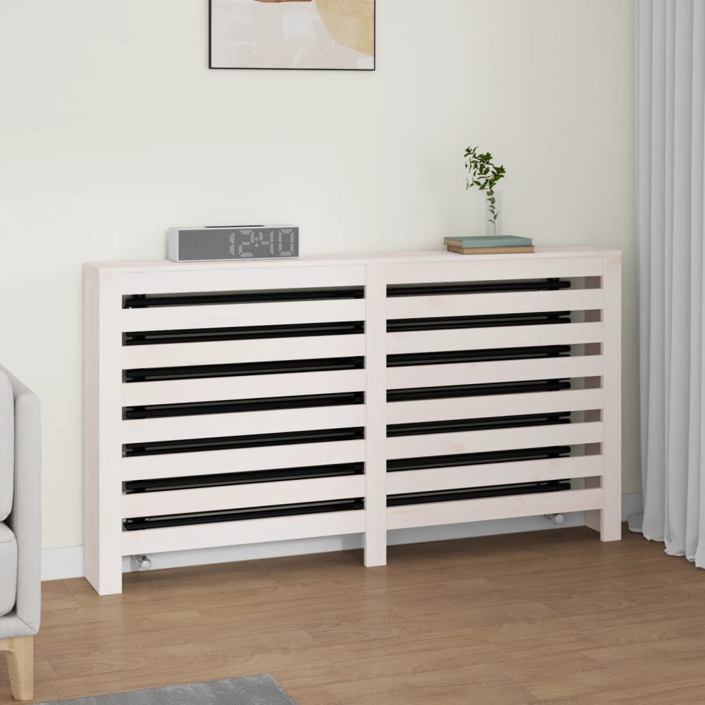 vidaXL Radiator Cover 79.5x19x84 cm Solid Pine Wood