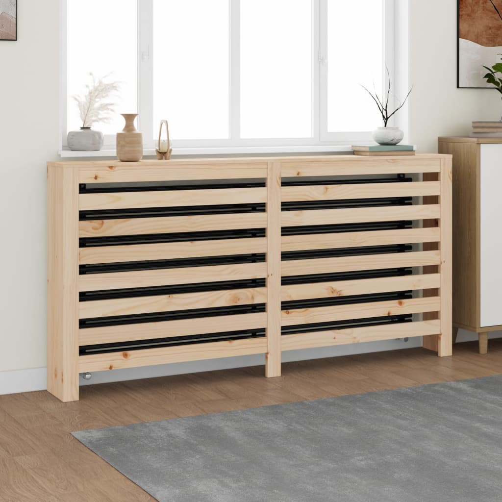 vidaXL Radiator Cover 79.5x19x84 cm Solid Pine Wood