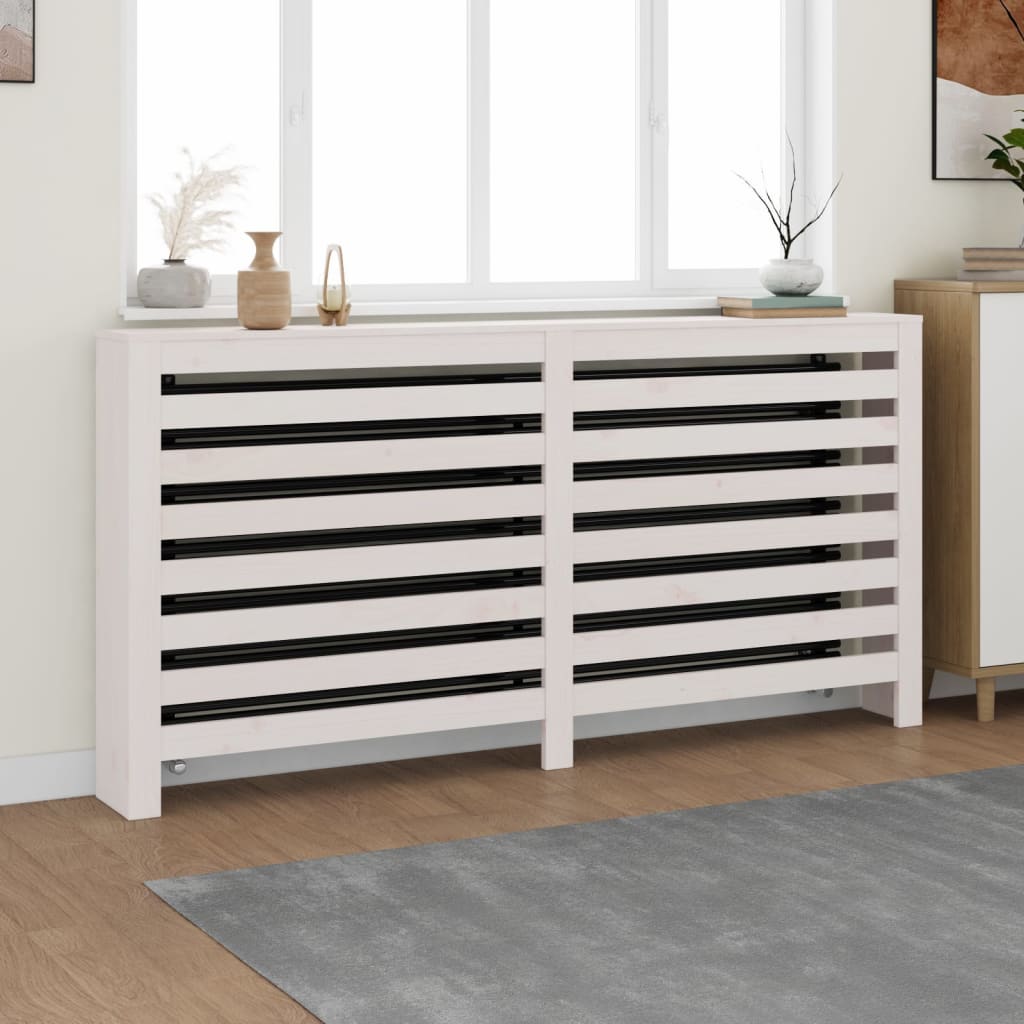 vidaXL Radiator Cover 79.5x19x84 cm Solid Pine Wood