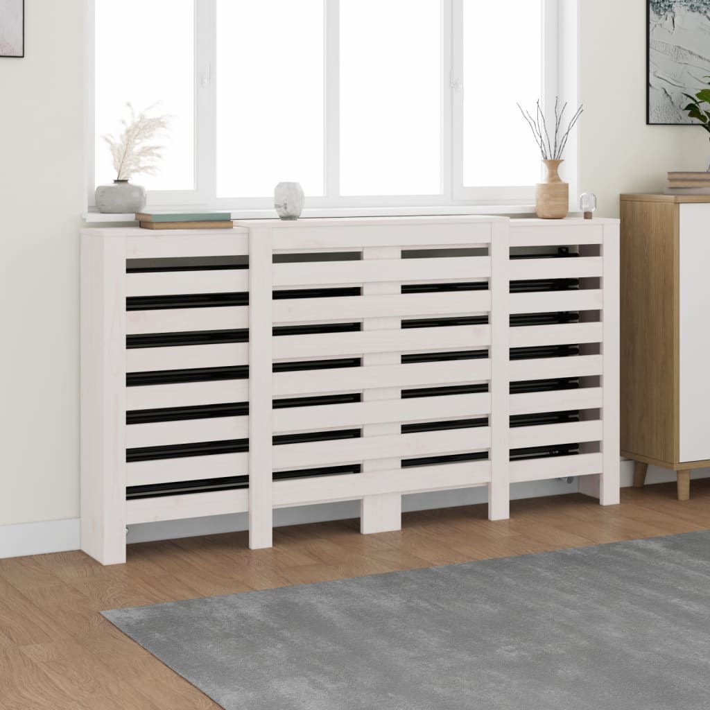 vidaXL Radiator Cover 79.5x19x84 cm Solid Pine Wood