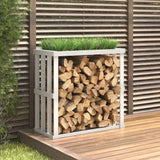 vidaXL Houtblokhouder 108x52x106 cm massief grenenhout