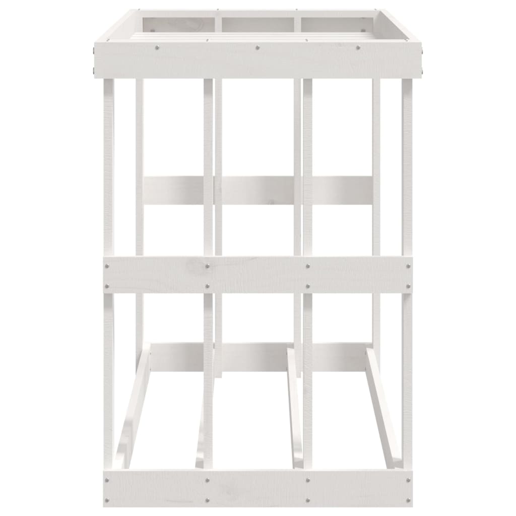 vidaXL Houtblokhouder 108x52x106 cm massief grenenhout