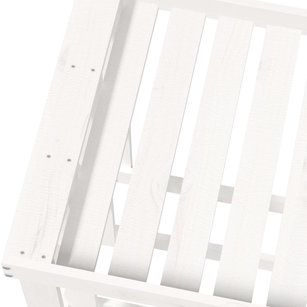 vidaXL Houtblokhouder 108x52x106 cm massief grenenhout