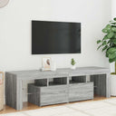 vidaXL TV Cabinet with LED Lights 140x36.5x40 cm White