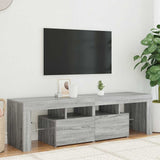 vidaXL TV Cabinet with LED Lights 140x36.5x40 cm White
