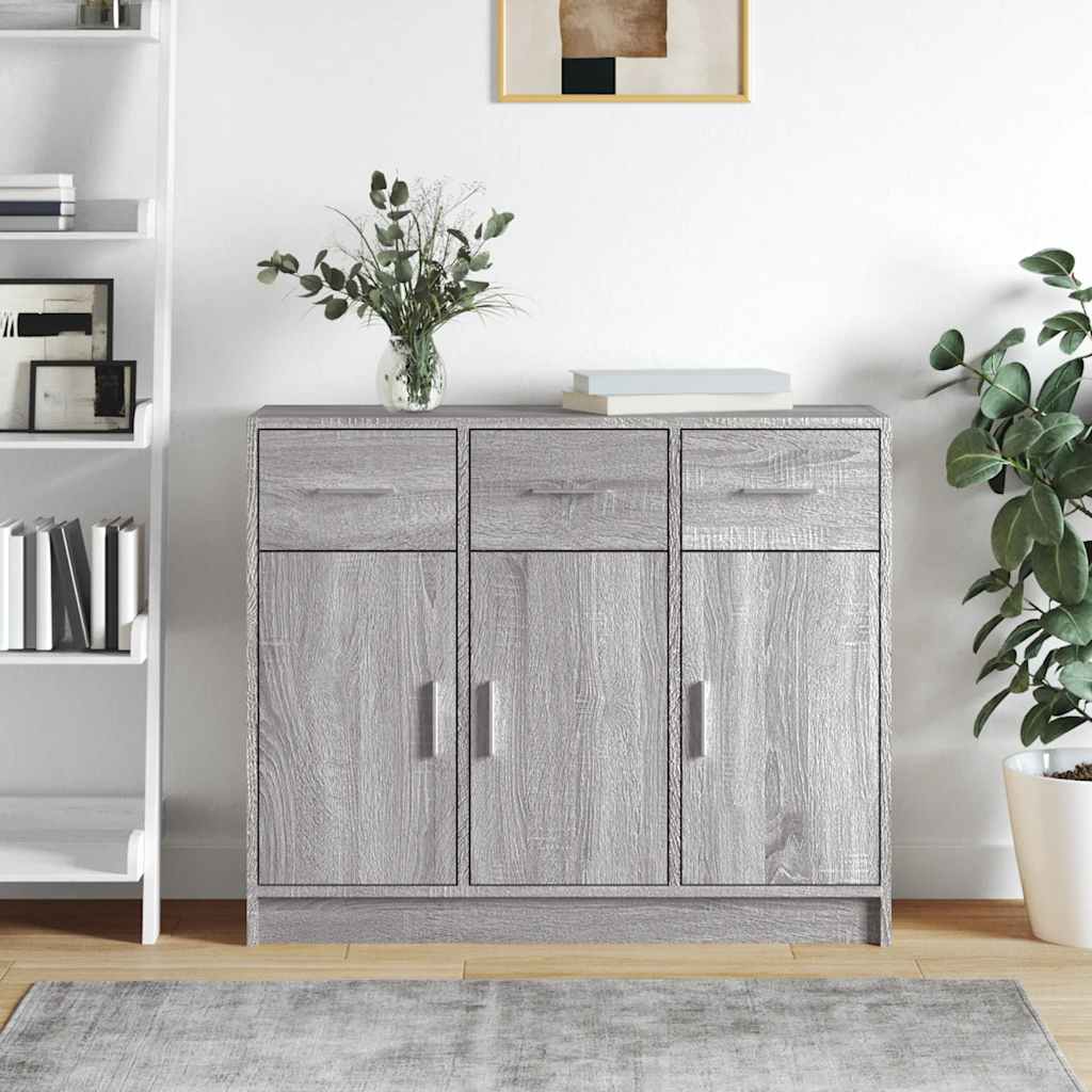 vidaXL Sideboard White 91x28x75 cm Engineered Wood